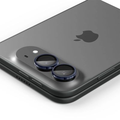 4. Szkło hartowane na aparat Spigen Optik Pro Glas.tR EZ Fit 2-Pack na iPhone Duo - granatowe