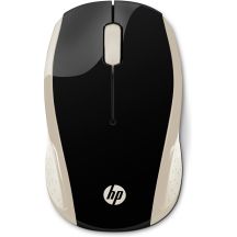 Mysz HP Wireless Mouse 200 Silk Gold bezprzewodowa czarno-złota 2HU83AA