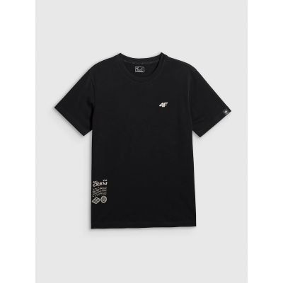 5. T-shirt regular z nadrukiem męski 4F 4FRSS26TTSHM3814-20S