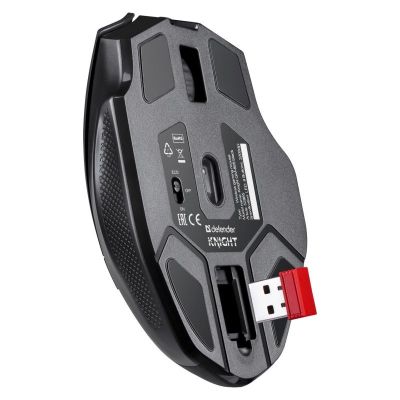 4. DEFENDER MYSZ GM-885 KNIGHT RF BEZPRZEWODOWA 3200dpi 8P CZARNA