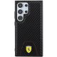 3. Etui Ferrari Carbon Stitched Bottom na Samsung Galaxy S24 Ultra - czarne