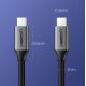 9. Kabel Ugreen US161 50751 USB-C 3.1 / USB-C 3.1 1.5m - szary