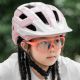 5. Kask rowerowy Rockbros LK-67 młodzieżowy z odpinanym daszkiem 54–58 cm - różowy