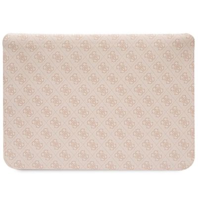 3. Pokrowiec Guess 4G Printed Stripes na laptopa 14" - różowy