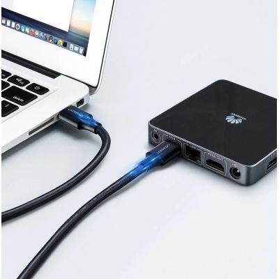 7. Ugreen kabel przewód USB 2.0 (męski) - USB 2.0 (męski) 1 m czarny (US128 10309)
