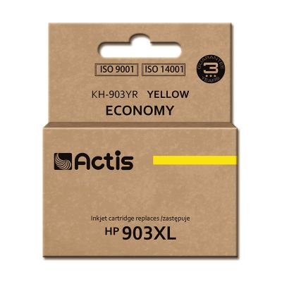 Actis KH-903YR Tusz (zamiennik HP 903XL T6M11AE; Standard; 12ml; żółty) - Nowy Chip