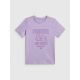 5. T-shirt regular z nadrukiem dziewczęcy 4F 4FJRAW26TTSHF4240-52S