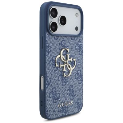 4. Etui Guess 4G Big Logo na iPhone 17 Pro Max / 18 Pro Max - niebieskie