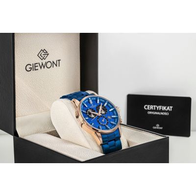 7. Zegarek Męski Giewont Chronograph Sapphire Niebieski GW4580-B5