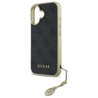 6. Etui Guess 4G Charms Collection na iPhone 16 Plus - czarne