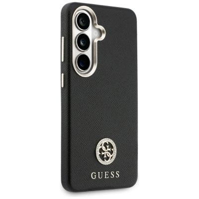 4. Etui Guess Rhinestone Round Logo MagSafe na Samsung Galaxy S26+ - czarne