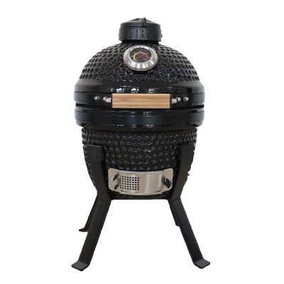 Kamado Bono Picnic Ceramic Grill 13” Kamado barbecue/grill Wózek Węgiel drzewny (paliwo) Czarny