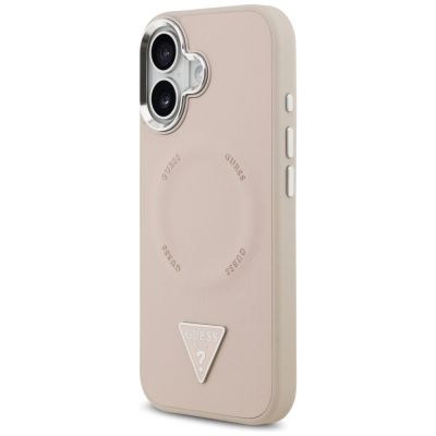 2. Etui Guess Triangle Logo MagSafe na iPhone 17 - różowe