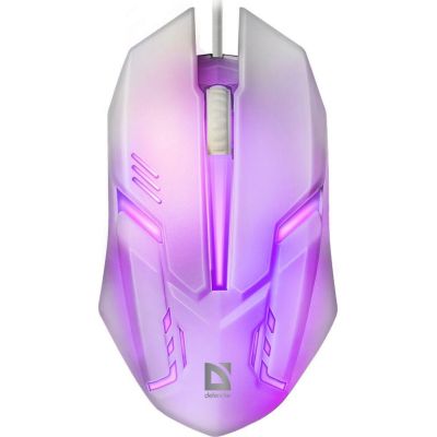 2. DEFENDER MYSZ CYBER MB-560L 7 KOLORÓW 1200DPI 3P BIAŁA 52561
