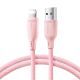 Kabel Joyroom Multi-Color Series S-A34 USB-A / Lightning 3A 1m - różowy
