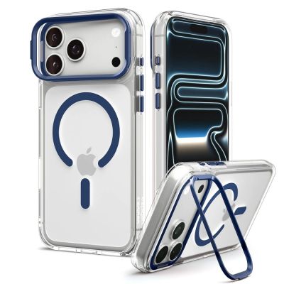 2. Etui Spigen Ultra Hybrid Optik S MagSafe na iPhone 18 Pro Max / 17 Pro Max - przezoczysto-granatowe