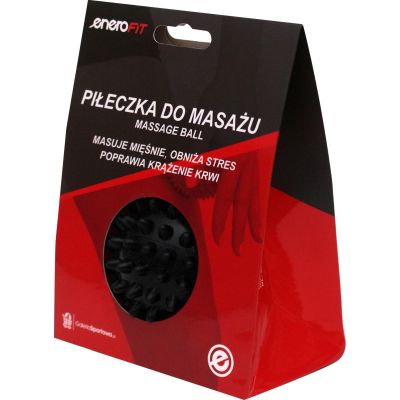 4. PIŁECZKA DO MASAŻU 7CM CZARNA HARD ENERO FIT