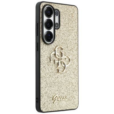 4. Etui Guess Fixed Glitter Big 4G Metal Logo do Samsung Galaxy S26 Ultra - złote