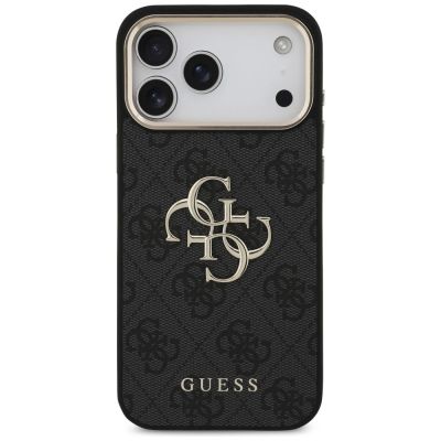 3. Etui Guess 4G Big 4G Classic Logo na iPhone 17 Pro Max / 18 Pro Max - czarno-złote