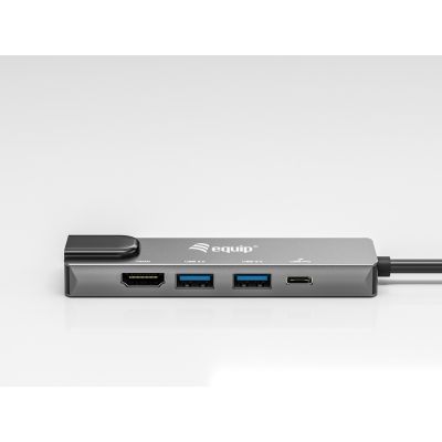 3. Equip 133489 stacja dokująca Przewodowa USB 3.2 Gen 1 (3.1 Gen 1) Type-C Szary