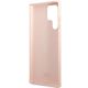 7. Etui Karl Lagerfeld Silicone Choupette Metal Pin na Samsung Galaxy S23 Ultra - różowe