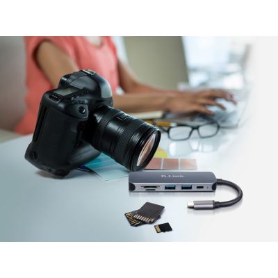 3. D-Link DUB-2325 stacja dokująca USB Type-C Szary