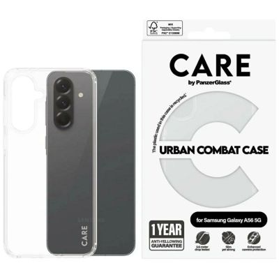 Etui CARE by PanzerGlass Flagship Urban Combat na Samsung Galaxy A56 5G - przezroczyste