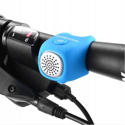 2. Dzwonek rowerowy Rockbros CB1709BU elektroniczny - niebieski