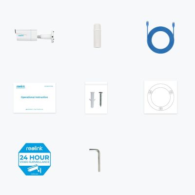 3. Kamera IP do monitoringu Reolink P430, biała