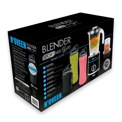 8. Blender kielichowy NOVEEN Sport Mix & Fit SB2000 X-LINE, czarny