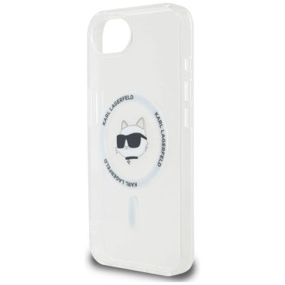 6. Etui Karl Lagerfeld IML Metal Choupette Head MagSafe na iPhone 16e - białe