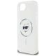 6. Etui Karl Lagerfeld IML Metal Choupette Head MagSafe na iPhone 16e - białe