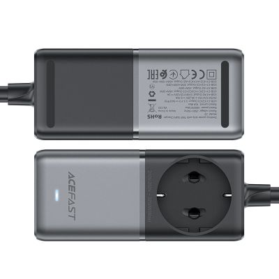 8. Ładowarka biurkowa Acefast Z2 GaN 75W PD 3x USB-C 2x USB-A - czarno-szara