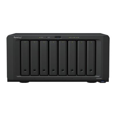 2. NAS Synology DS1823xs+; Tower; 8x (3.5" SATA HDD/2.5" SATA SSD); AMD Ryzen V1780B, 8 GB DDR4 ECC SODIMM (max. 32GB), 2x 1GbE RJ-45, 1x 10GbE RJ-45