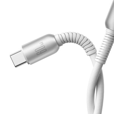 5. Kabel Joyroom S-A51 Cutting-Edge Series 60W USB-C - USB-C 1,2m - jasnoszary