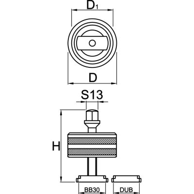 2. UNIOR Przyrząd do suportu BB30 & DUB 1625/2