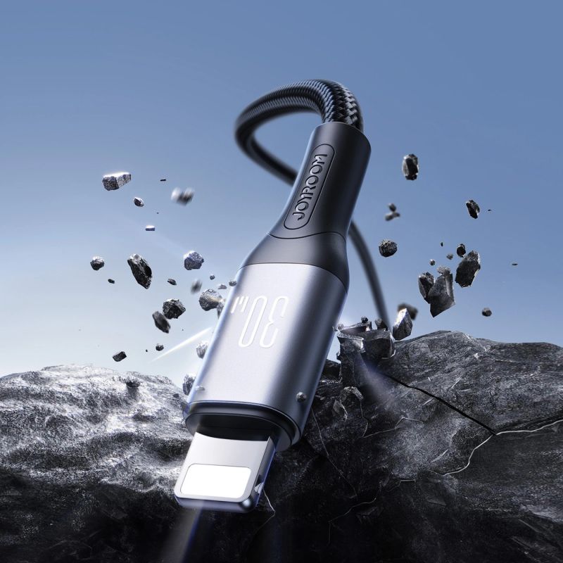 4. Kabel Joyroom S-A28 Flash Series 30W USB-C - Lightning 2m - czarny