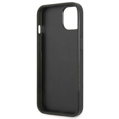 7. Etui Guess Saffiano Triangle Logo na iPhone 14 Plus - czarne