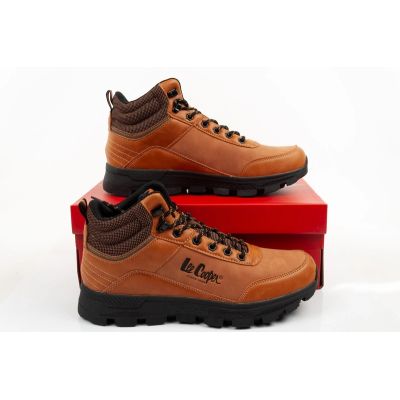 8. Lee Cooper buty sportowe męskie zimowe trzewiki karmelowe za kostkę