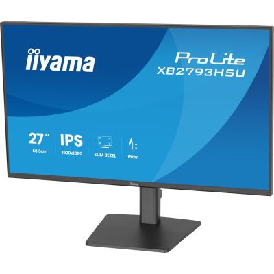 39. iiyama ProLite XB2793HSU-B1 monitor komputerowy 68,6 cm (27") 1920 x 1080 px Full HD LED Czarny