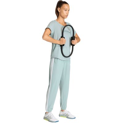 6. Spodnie damskie adidas Workout Essentials 3-Stripes Woven miętowe KC5494