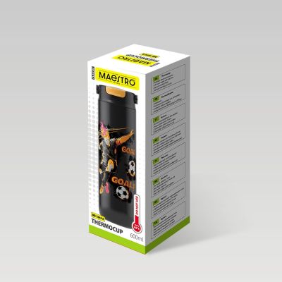 6. Kubek termiczny dla dzieci 600ml "FOOTBALL" MR-1644-A-NEW MAESTRO