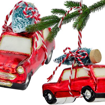 BOMBKA SZKLANA FORMÓWKA SAMOCHÓD SASKA GIFT & DECOR