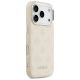 4. Etui Guess Peony Hot Stamp Script MagSafe na iPhone 17 Pro - beżowe