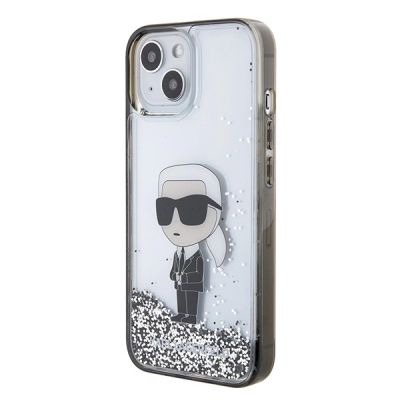 2. Etui Karl Lagerfeld Liquid Glitter Ikonik do iPhone 15 - przezroczyste