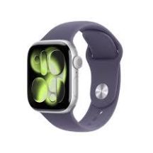 Apple Watch Series 11 GPS 42mm Silver Aluminium Case with Purple Fog Sport Band - M/L