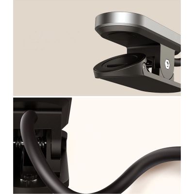 23. Baseus mini lampka lampa LED z klipsem szary (DGRAD-0G)