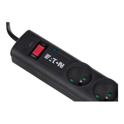 2. Listwa przeciwprzepięciowa EATON PS6F (6 x UTE; 10 A; kolor czarny)