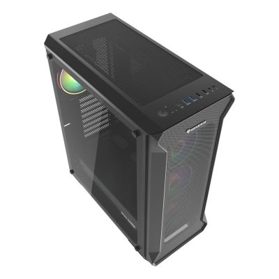 16. Obudowa NATEC Genesis Irid 505 ARGB NPC-1518 (ATX. Micro ATX. Mini ITX; kolor czarny)