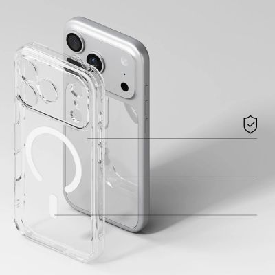 4. Etui Ringke Fusion Magnetic MagSafe na iPhone 17 Pro Max - przezroczyste